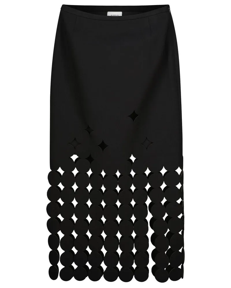 Akris Damen Rock JUPE Schwarz