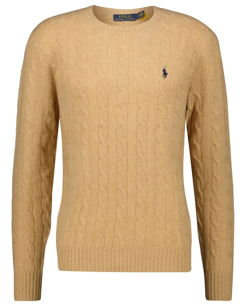 Ralph Lauren Herren Wollpullover mit Kaschmir Camel