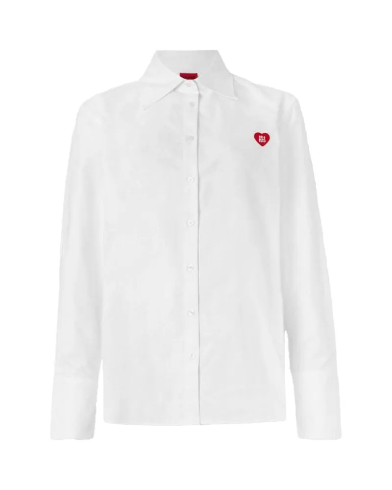 HUGO BOSS Damen Bluse ERSELIA Weiss