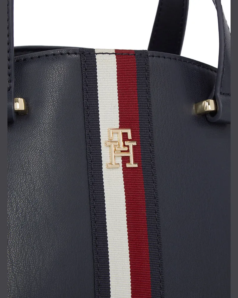 Hilfiger Damen Handtasche Tommy Hilfiger Tasche Rot Blau Tommy