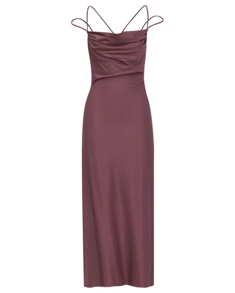 Unique Damen Abendkleid Beere