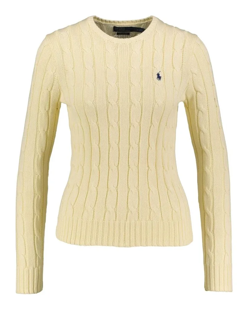Ralph Lauren Damen Strickpullover aus Baumwolle Offwhite