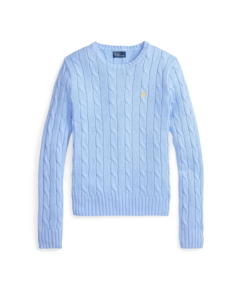 Ralph Lauren Damen Strickpullover aus Baumwolle Hellblau