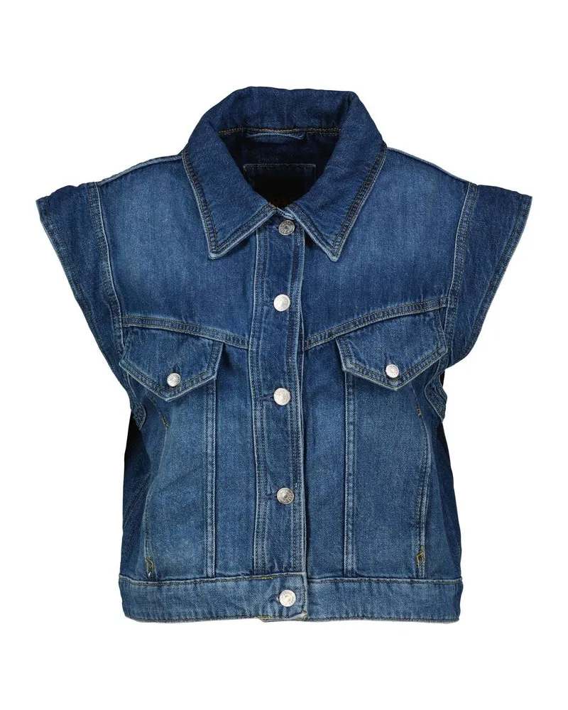 HUGO BOSS Damen Jeansweste C_DENIM VEST Bleu