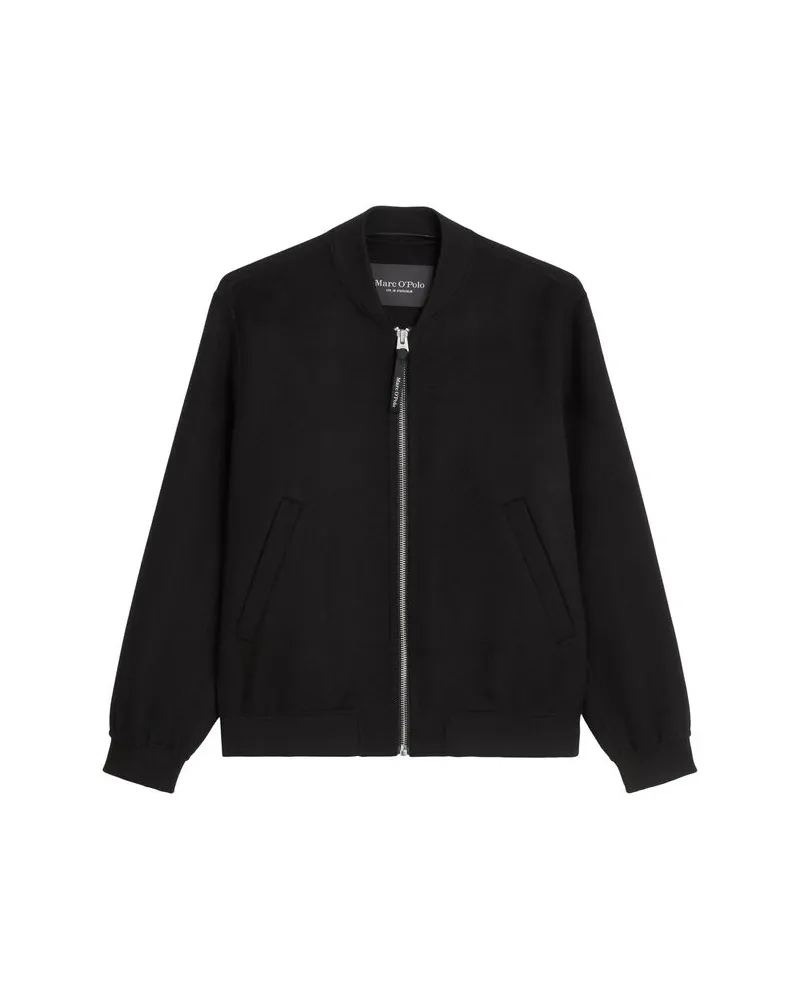 Marc O'Polo Herren  Blouson mit recycelter Wolle Schwarz