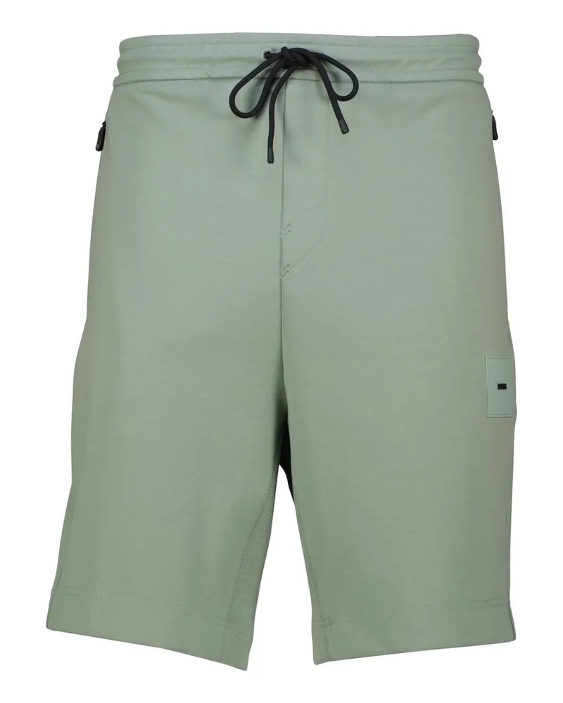 HUGO BOSS Herren Shorts aus Stretch-Interlock Petrol