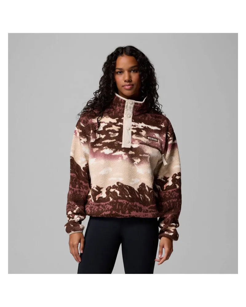 Columbia Sportswear Company Damen Sherpa-Fleece-Sweater HELVETIA II Dunkelbraun