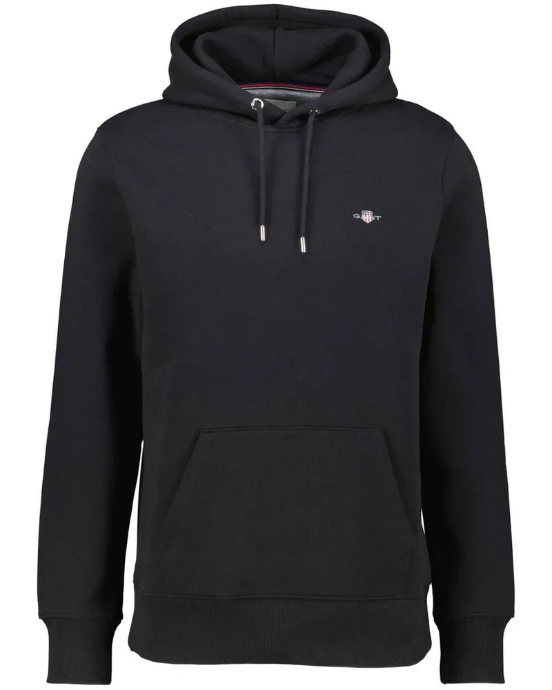 Gant Herren Hoodie Regular Fit Schwarz