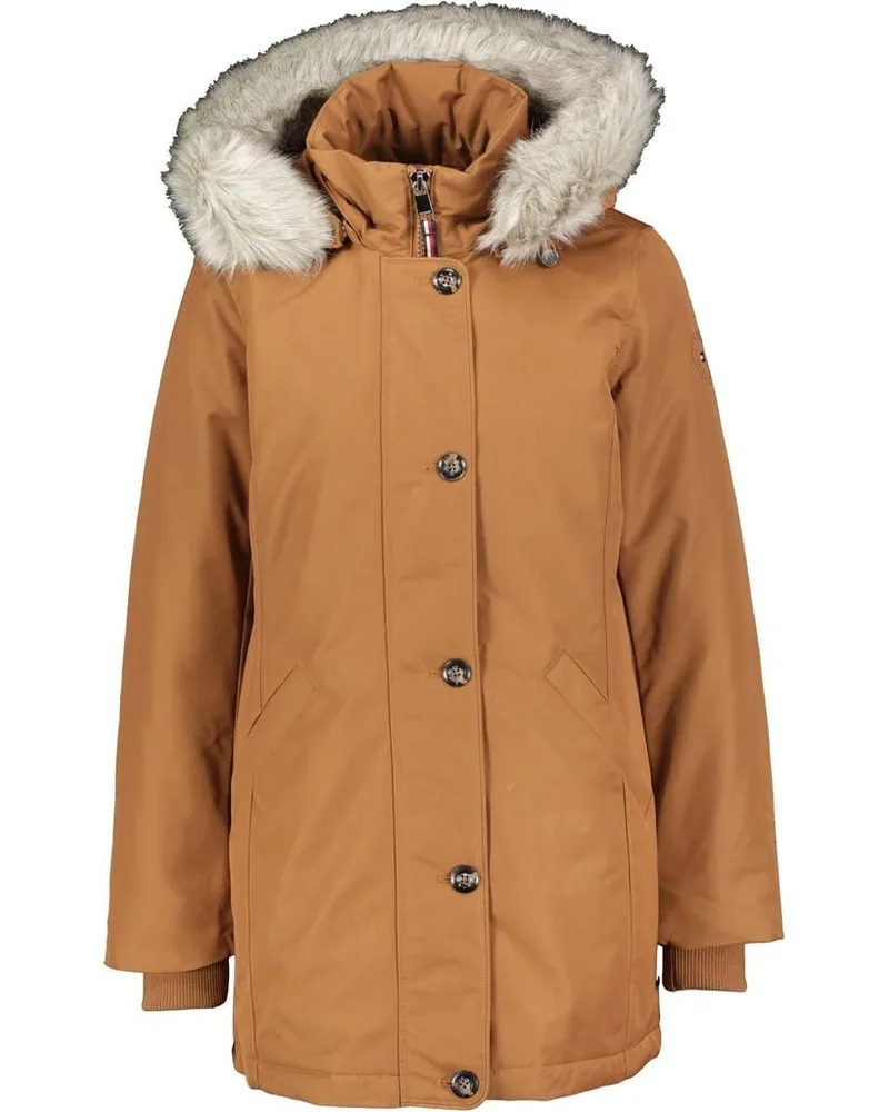 Tommy Hilfiger Damen Parka Cognac