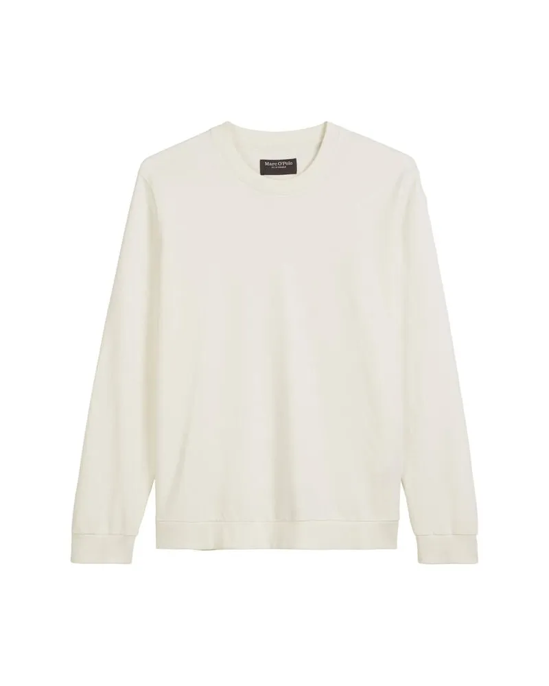 Marc O'Polo Herren Sweatshirt aus Bio-Baumwolle Regular Fit Offwhite