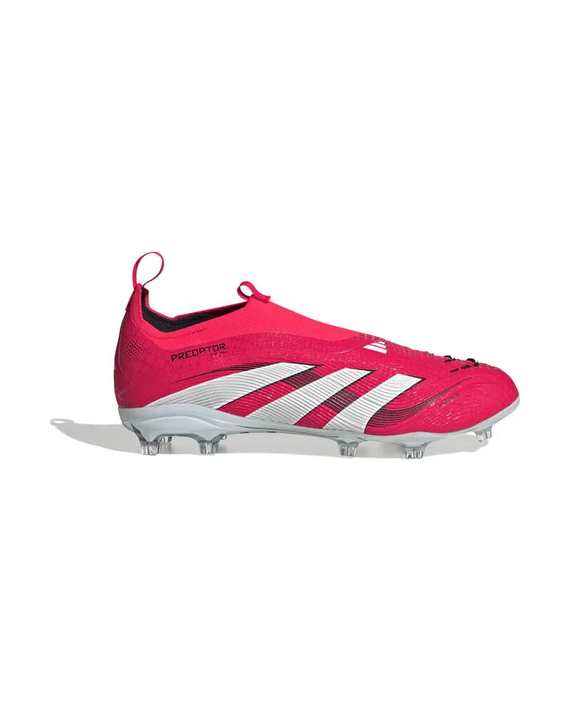adidas Kinder Fußballschuhe Rasen PREDATOR ELITE LACELESS KIDS FG Rot