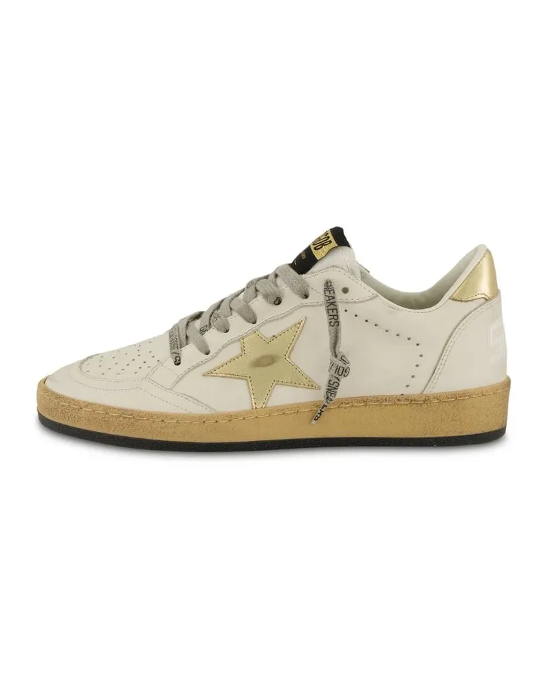 Golden Goose Damen Sneaker Leder BALL STAR Weiss
