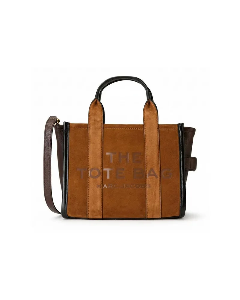 Marc Jacobs Damen Handtasche THE SMALL TOTE SUEDE Nougat