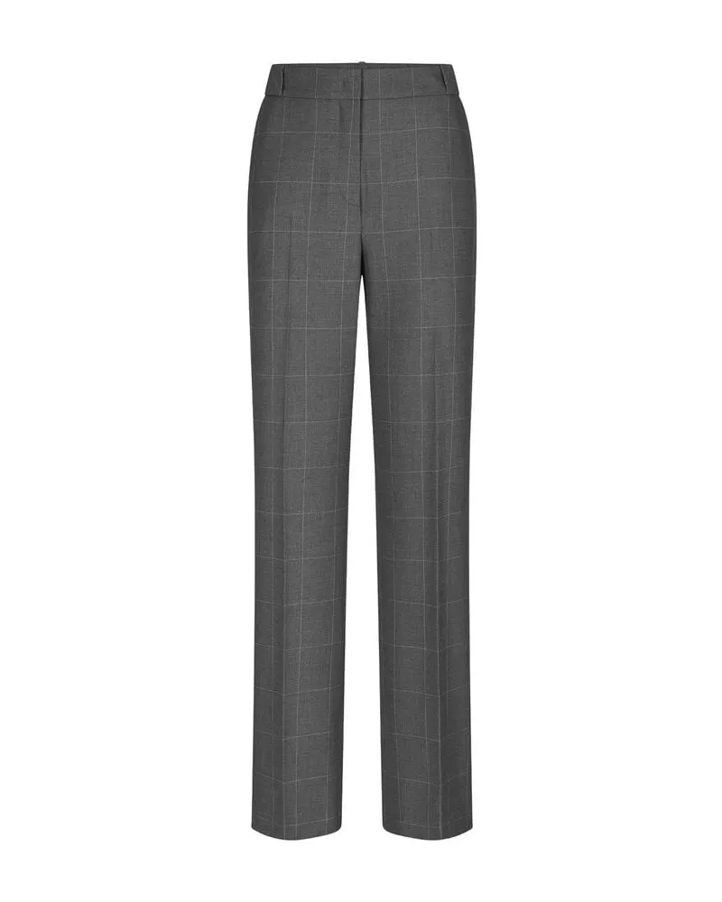 Riani Damen Businesshosen Wide Fit Grau