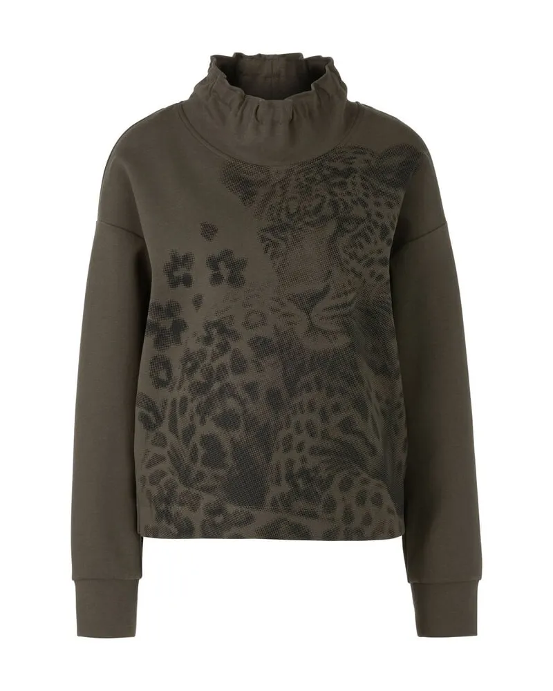 Marc Cain Damen Sweatshirt Oliv