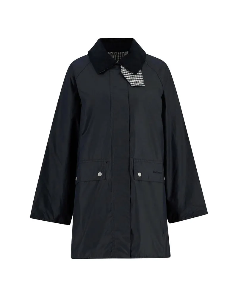 Barbour Damen Waxjacke WREN Marine