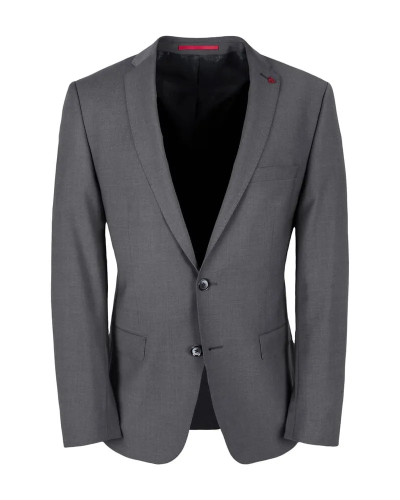 Roy Robson Herren Sakko Slim Fit Grau