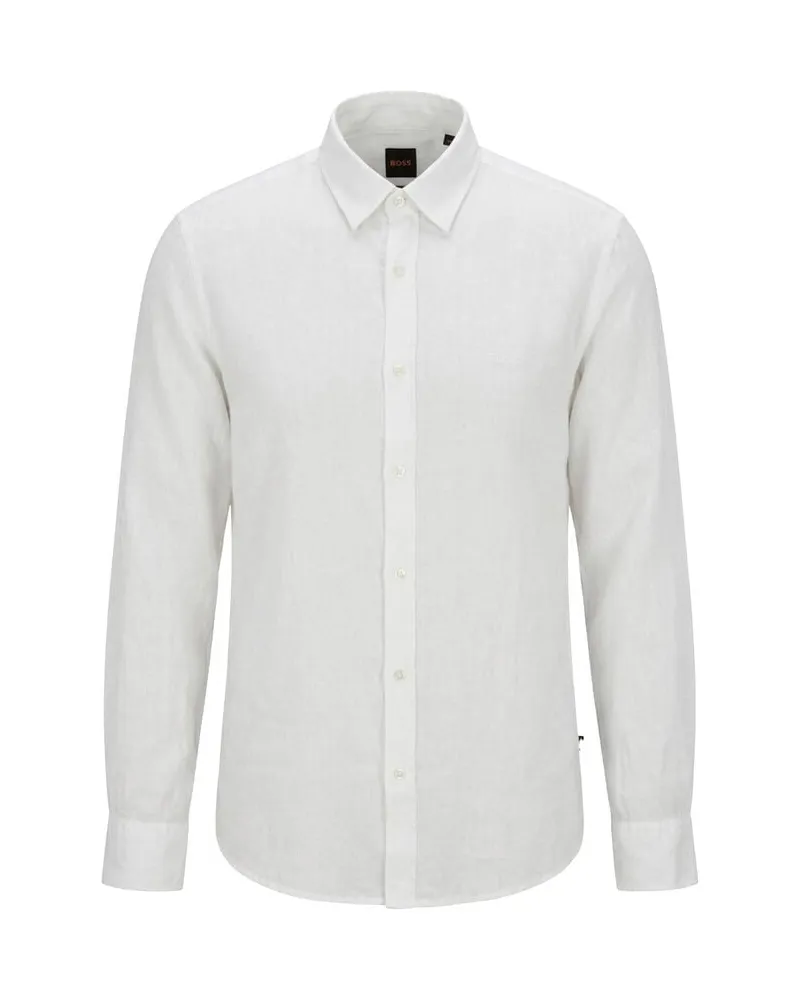 HUGO BOSS Herren Hemd RELEGANT Weiss