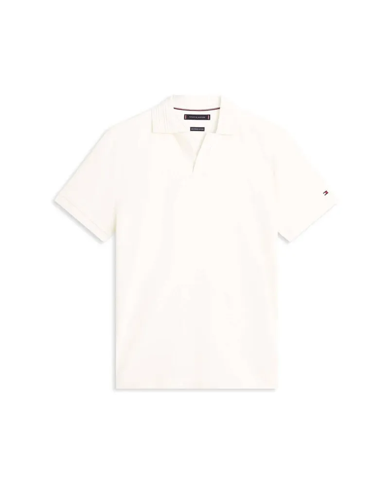 Tommy Hilfiger Herren Poloshirt aus Baumwolle Offwhite