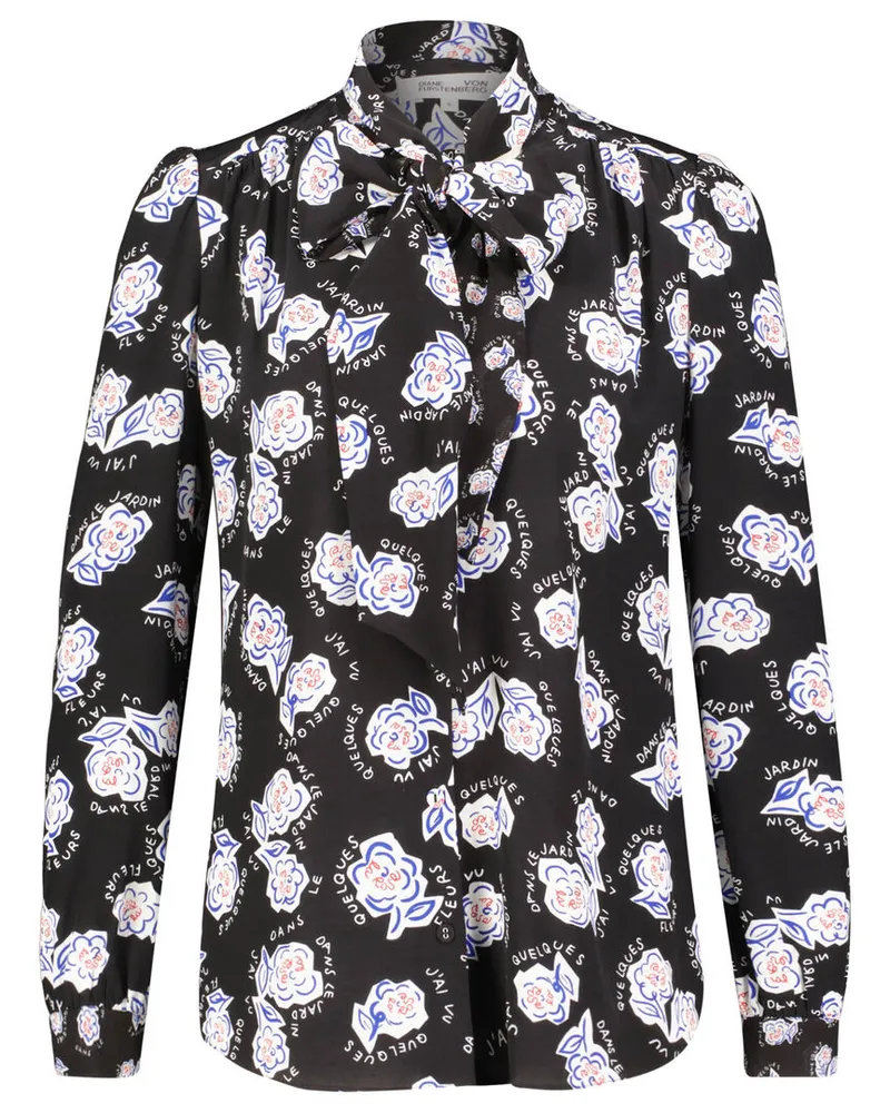 Diane von Furstenberg Damen Bluse HARVEY Schwarz