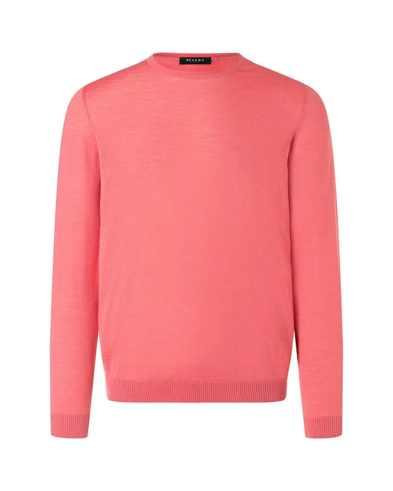 Maerz Herren Strickpullover aus Wolle Orange