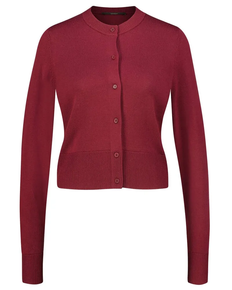 windsor. Damen Strickjacke aus Wolle Rot
