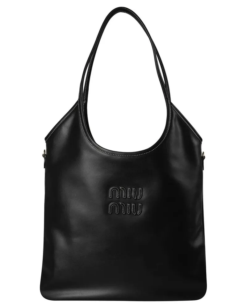 Miu Miu Damen Shopper IVY Schwarz