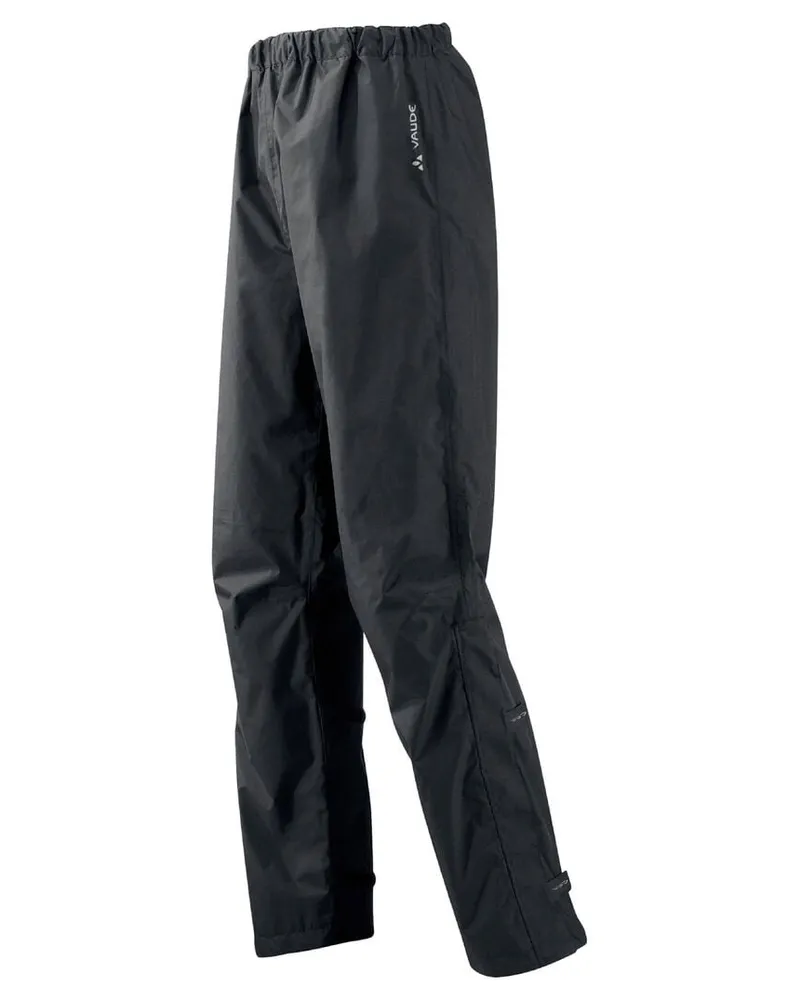 Vaude Herren Fahrrad-Regenhose "Fluid Pants II Schwarz
