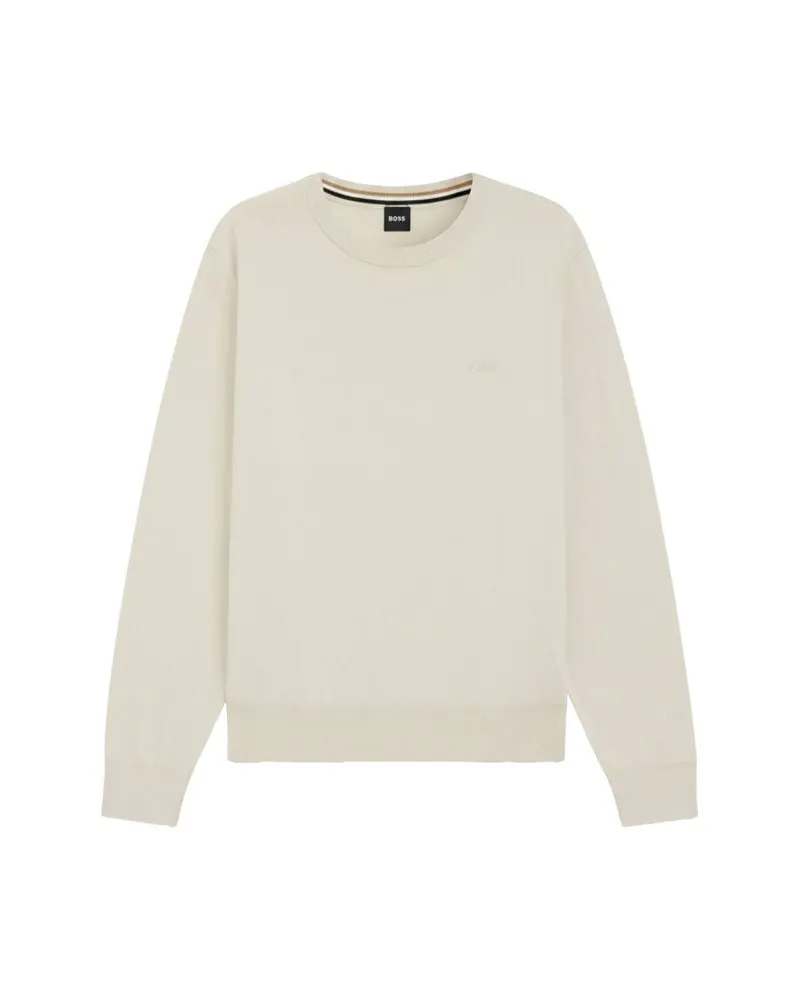 HUGO BOSS Herren Pullover UPACAS Offwhite