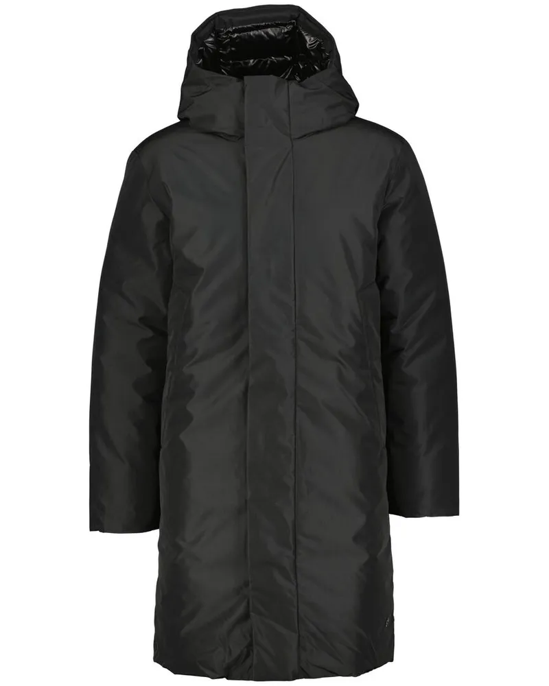 Elvine Herren Winterjacke lang mit Kapuze JERRY Relaxed Fit Schwarz