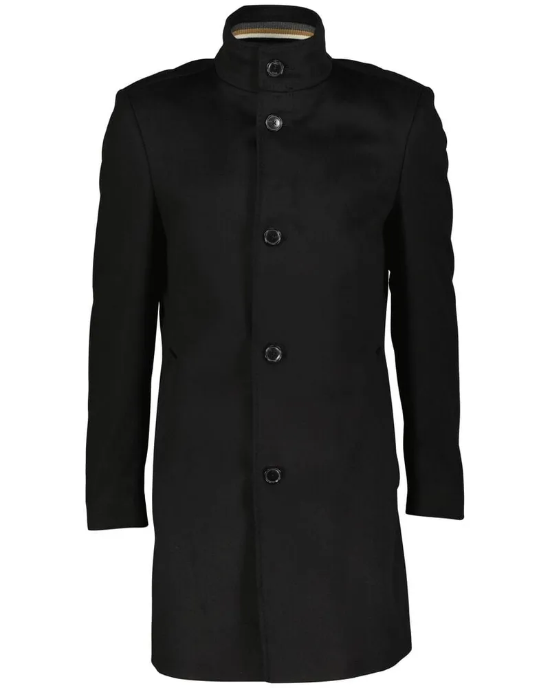 HUGO BOSS Herren Wintermantel aus Wolle und Kaschmir H-HYDE-SU-254 Schwarz