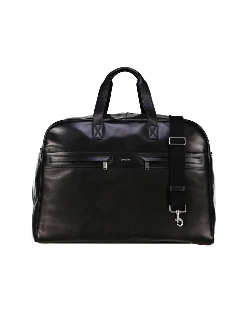 Saint Laurent Reisetasche aus Lammleder CAMP MAXI DUFFLE Schwarz