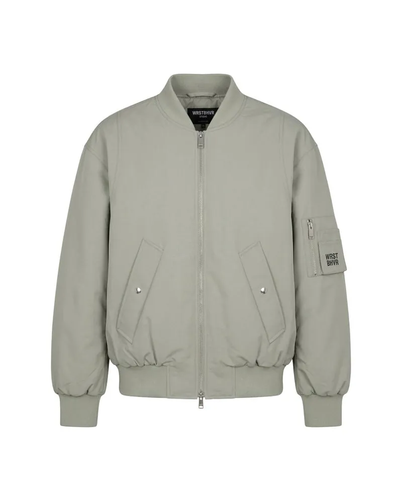 WRSTBHVR Herren Bomberjacke ARVEN V2 Silber
