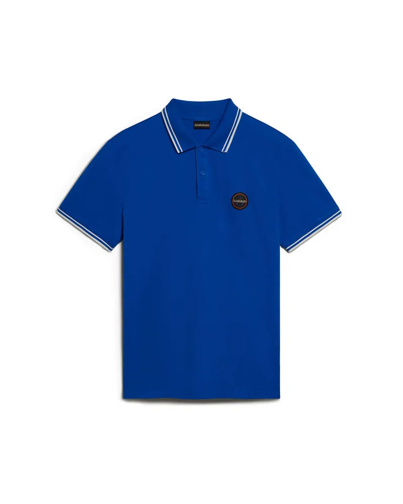 Napapijri Herren Poloshirt MACAS Regular Fit Bleu