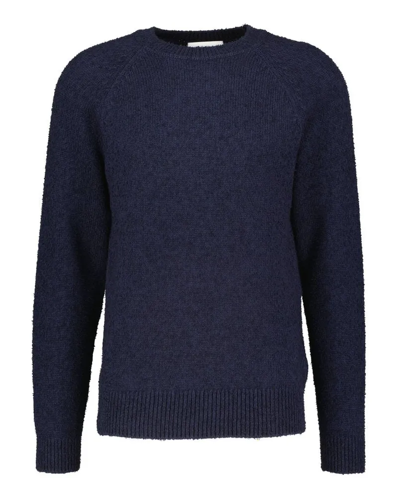 Closed Herren Strickpullover aus Baumwoll-Mix Marine