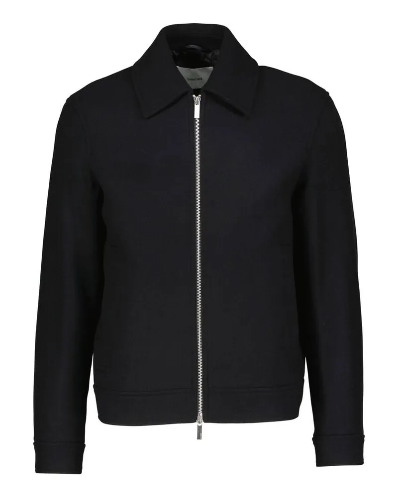 Selected Homme Herren Übergangsjacke mit recycelter Wolle SLHPHILIP LANO Schwarz