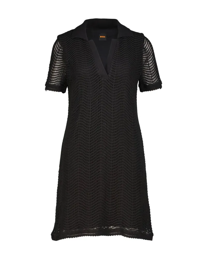 HUGO BOSS Damen Minikleid C_ELOA Schwarz