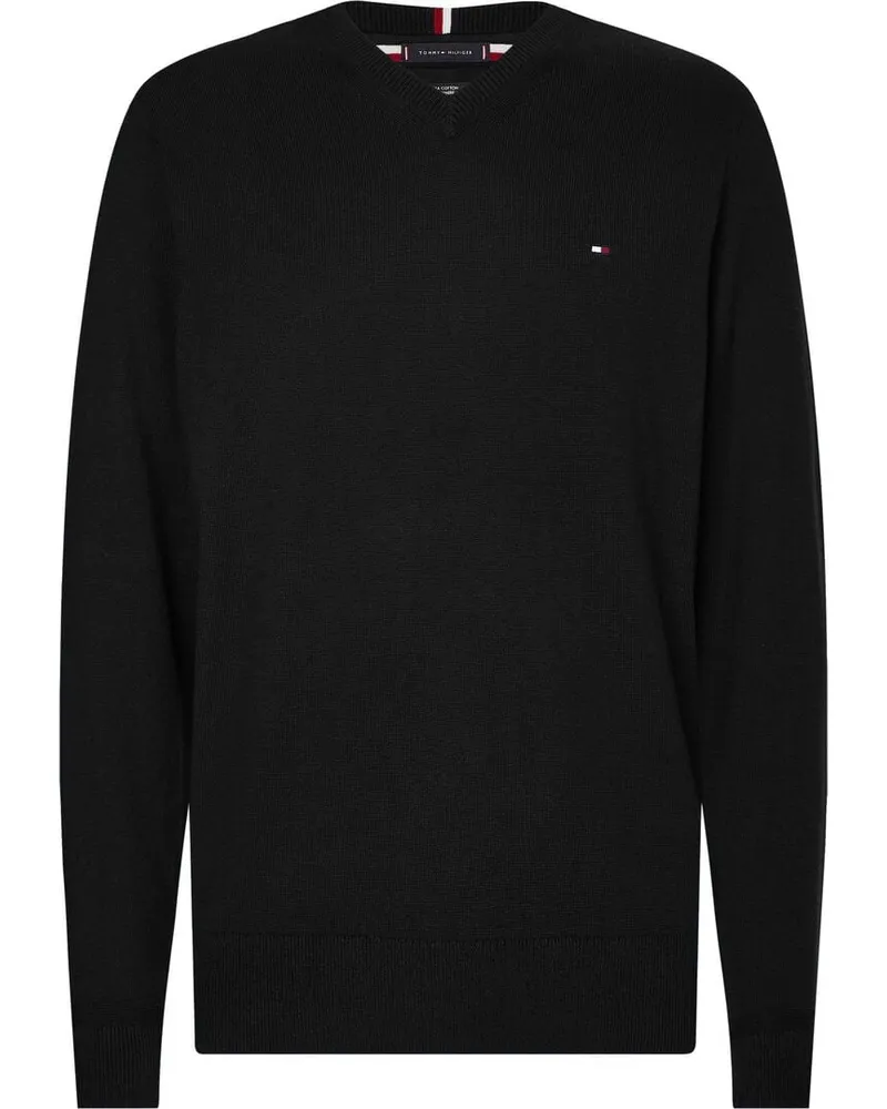 Tommy Hilfiger Herren Pullover aus Baumwolle ud Kaschmir Schwarz