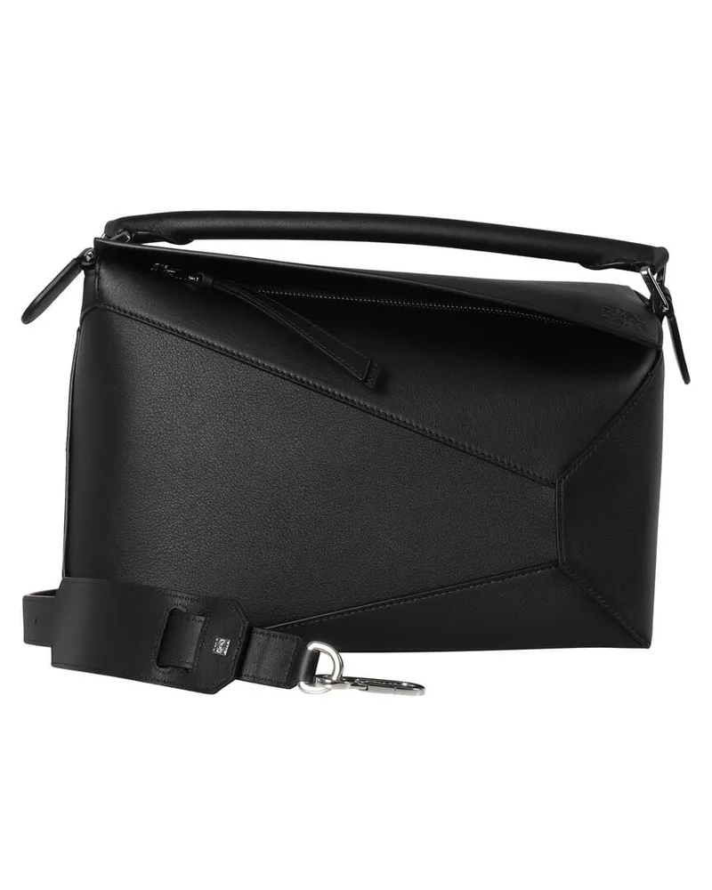 Loewe Damen Handtasche PUZZLE EDGE BAG Schwarz