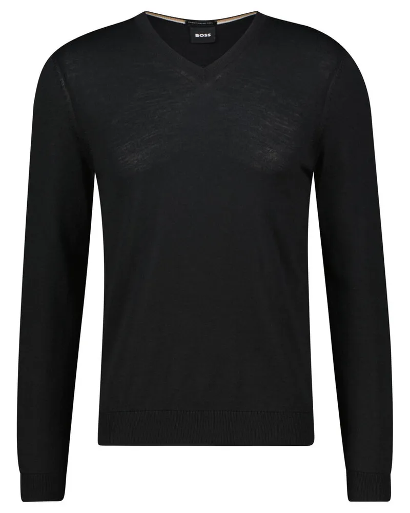 HUGO BOSS Herren Pullover MELBA_P Schwarz