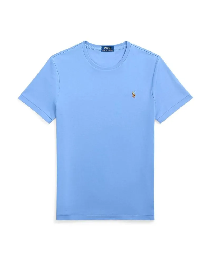 Ralph Lauren Herren T-Shirt Custom Slim Fit Blue