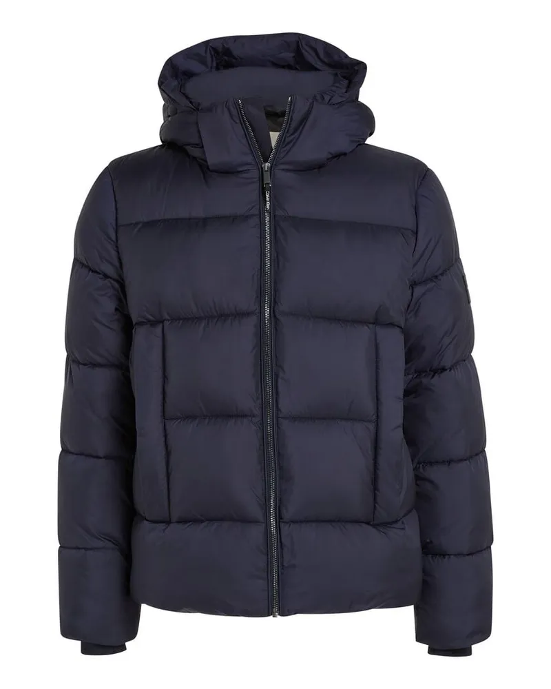 Calvin Klein Herren Steppjacke mit Kapuze PUFFER Regular Fit Marine