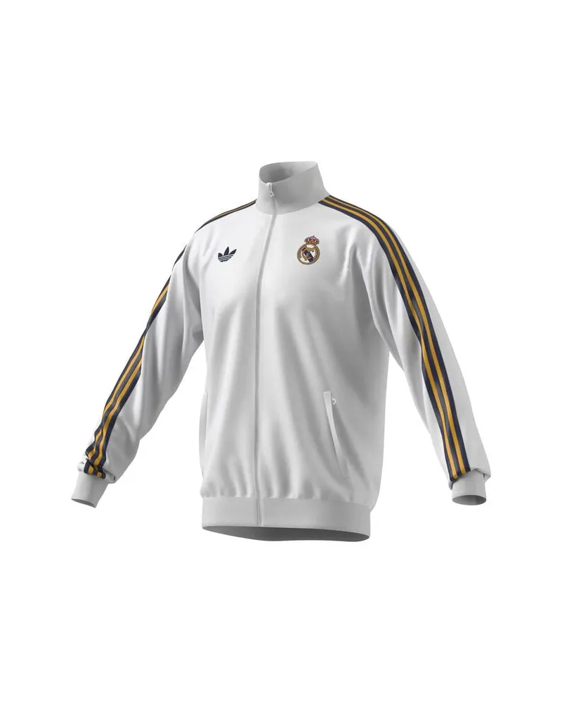 adidas Herren Fußballjacke REAL OG TT Weiß