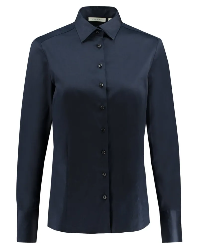 Eterna Damen Hemdbluse Langarm Marine