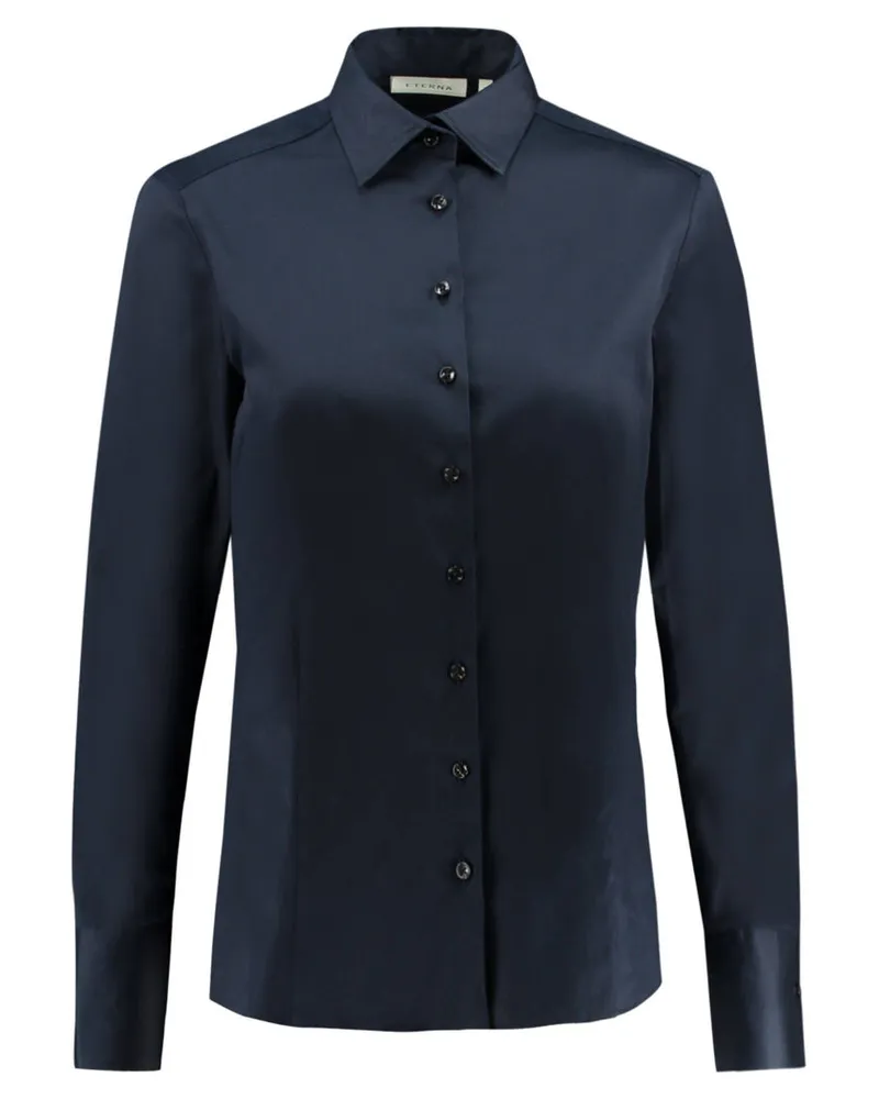 Eterna Damen Hemdbluse Langarm Marine