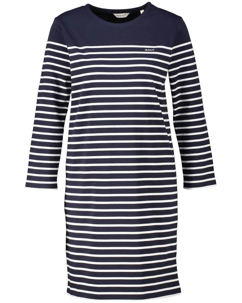 Gant Damen Jerseykleid BRETON C-NECK DRESS Marine