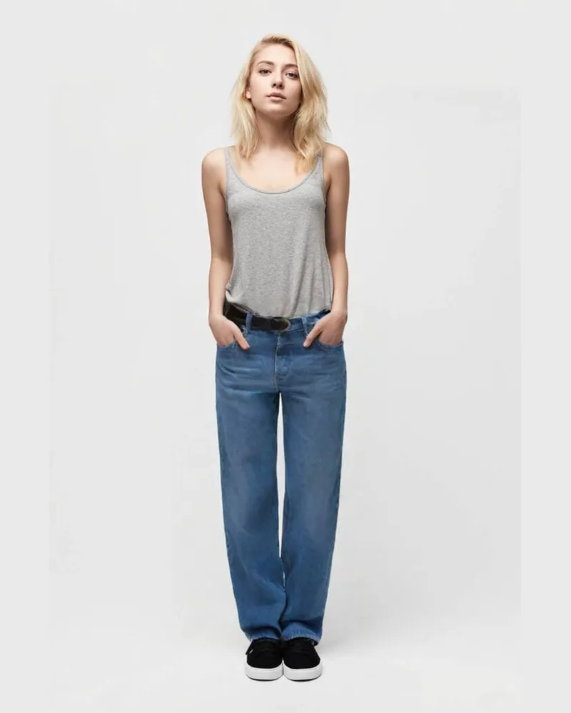 Closed Damen Jeans GILLAN Wide Fit aus Baumwolle Blue