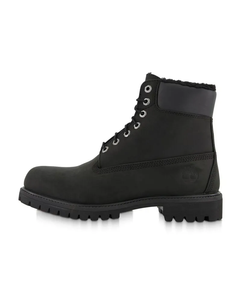 Timberland Herren Schnürboots 6 IN PREMIUM aus Leder wasserdicht Schwarz