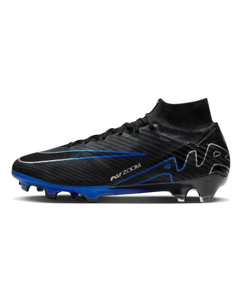 Nike Herren Fußballschuhe Rasen ZOOM MERCURIAL VAPOR SUPERFLY 9 ELITE FG Schwarz