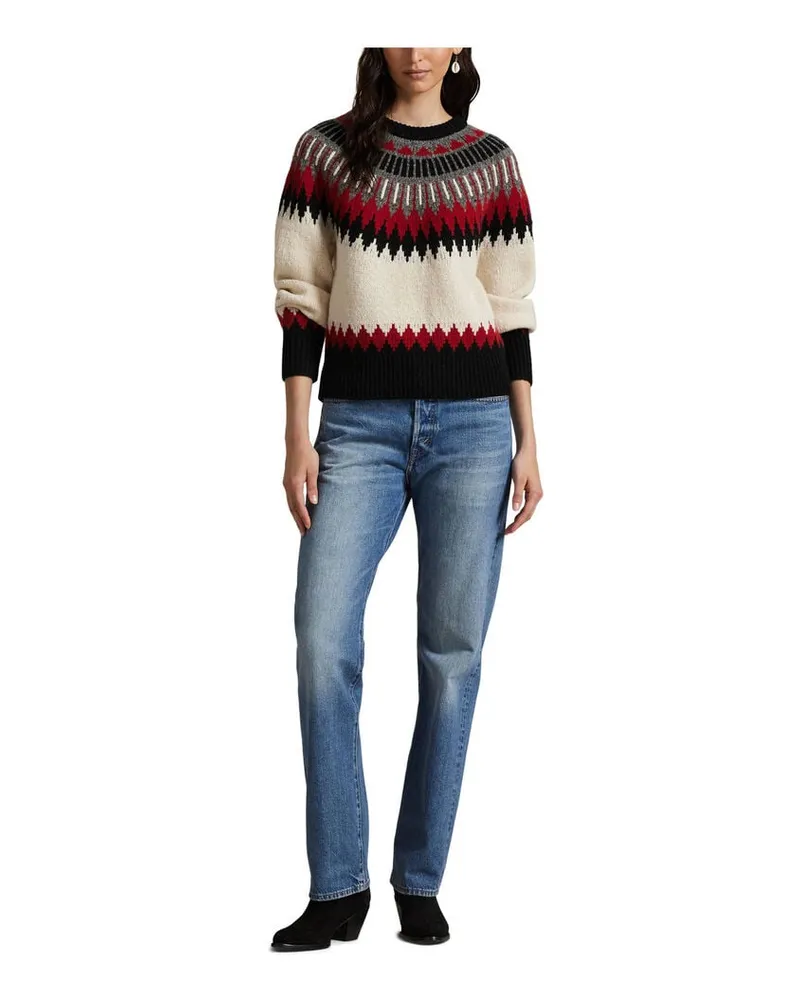 Ralph Lauren Damen Strickpullover aus Wolle und Kaschmir Schwarz